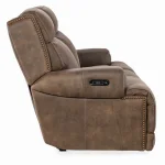 MS Wheeler Sofa with Power Recline & Power Headrest Sofas Brown 16