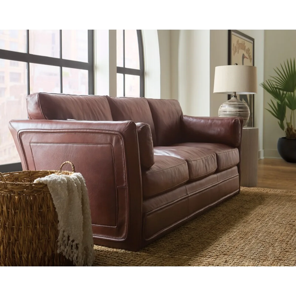SS Woodstock 3-Seat Sofa Sofas Brown 10