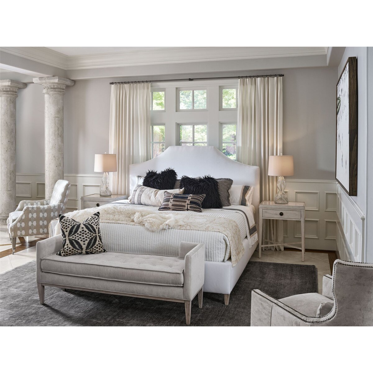 Past Forward Blythe Upholstered Bed King Beds Customizable 5