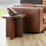 Waterfall Brown Round End Table - Image 2