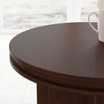 Waterfall Brown Round Coffee Table - Image 3