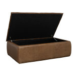 Crawford Chestnut Rectangular Storage Ottoman - Image 3