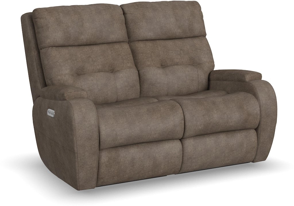 Strait Power Reclining Loveseat with Power Headrests