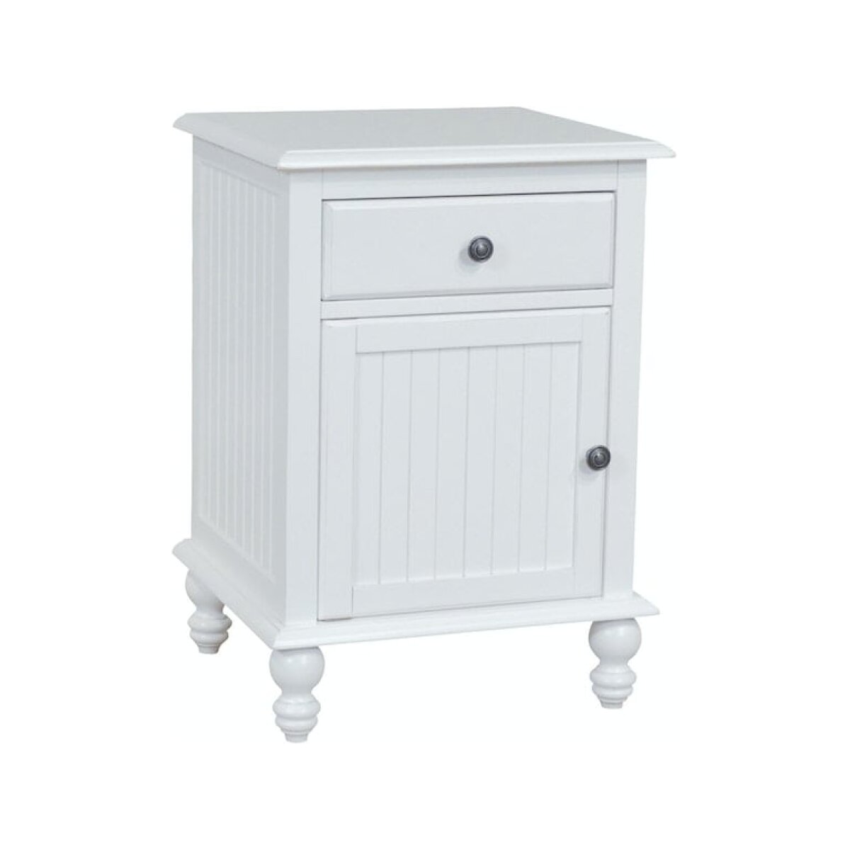 Cottage 1-Door Nightstand in Beach White Nightstands John Thomas Furniture 4