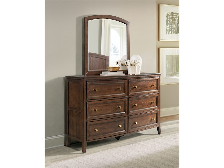 Charleston 6-Drawer Chest in Cognac