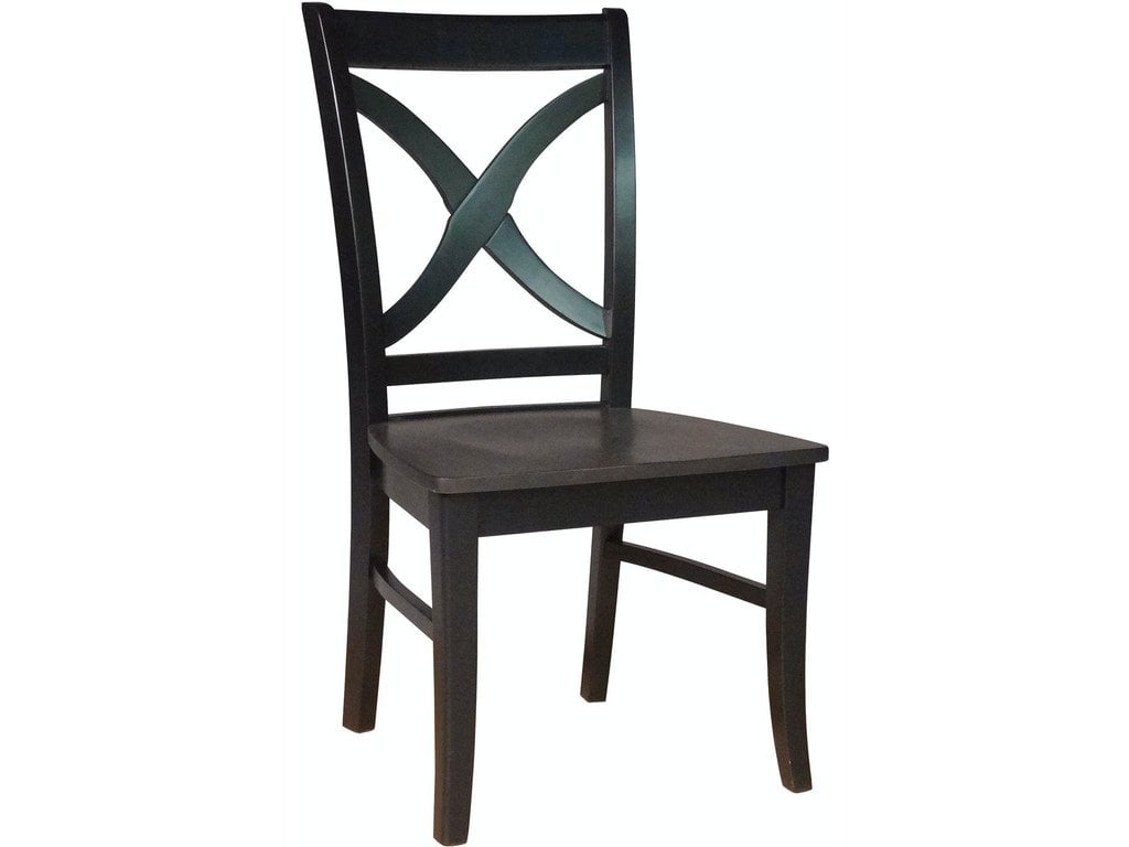 Salerno Chair in Coal & Black