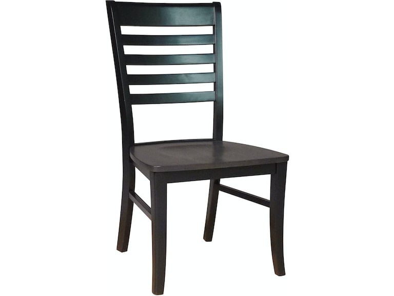 Roma Chair in Coal & Black