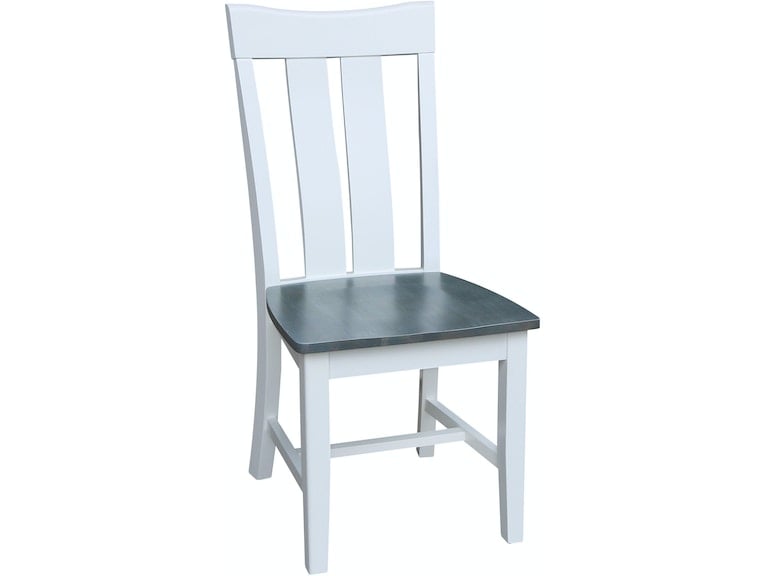 Ava Chair in Heather Gray & White