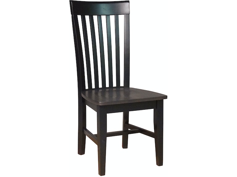 Tall Mission Chair in Coal & Black
