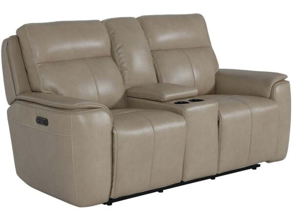 Manteo Power Motion Glider Recliner Loveseat With Console - Image 2
