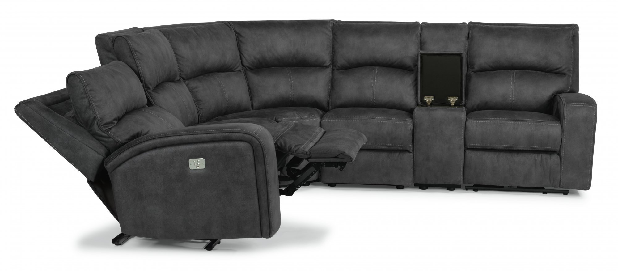 Nirvana Power Reclining Sectional With Power Headrests