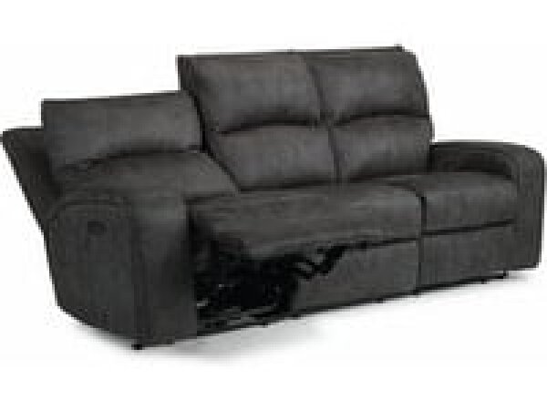 Nirvana Fabric Power Reclining Sofa with Power Headrests Recliners Customizable