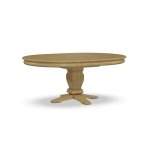 Build Your Own Extension Table w/30" H Java Pedestal and 54" Butterfly Leaf Table Top