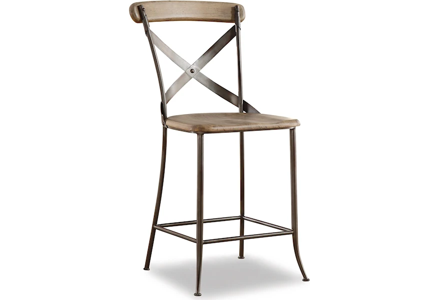 Keystone Industrial Armless Counter Chair