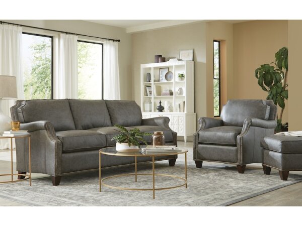 CM Leather Sofa L739350BD - Image 3