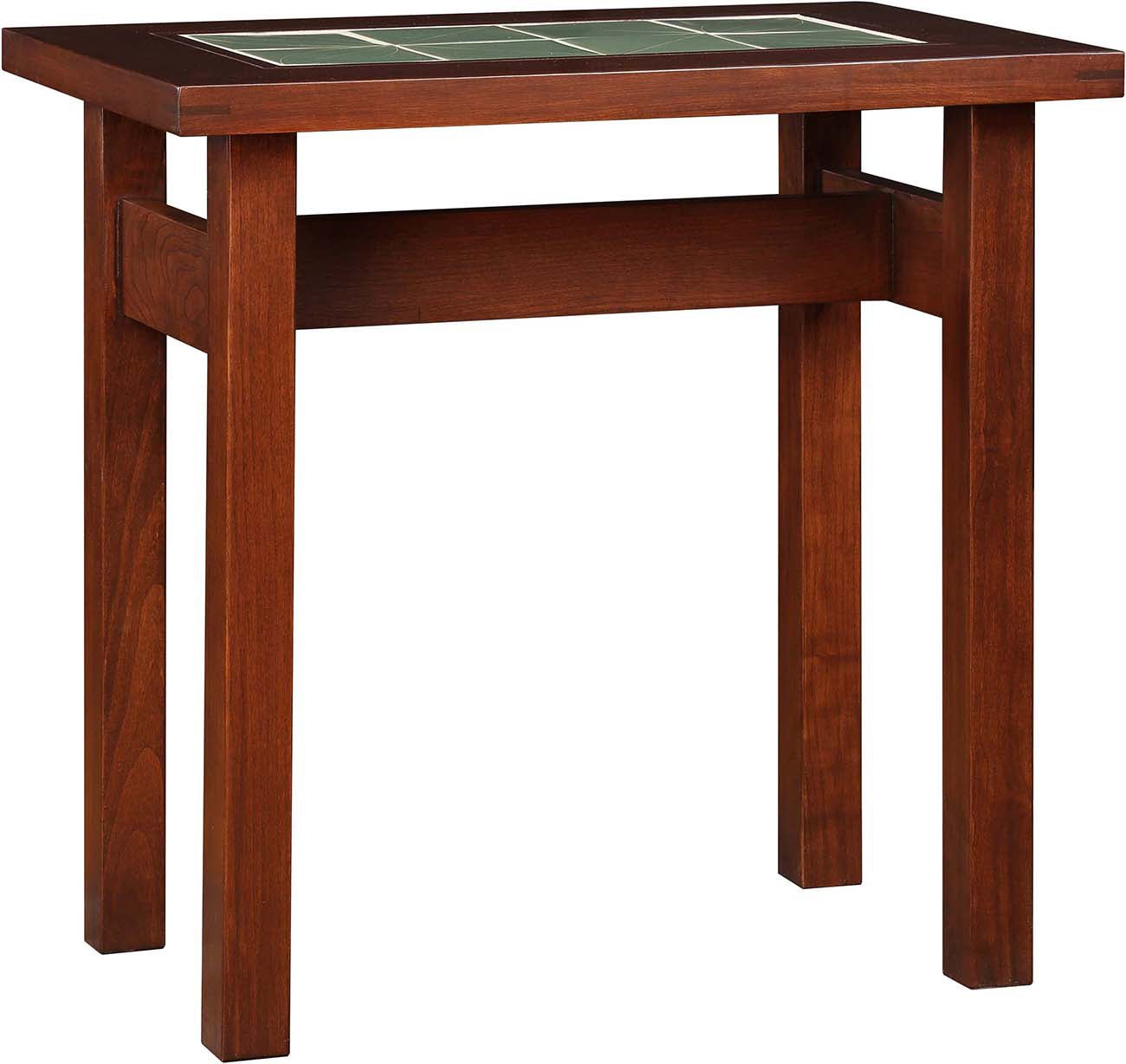 Mission Tile Top Side Table Cherry Pasadena