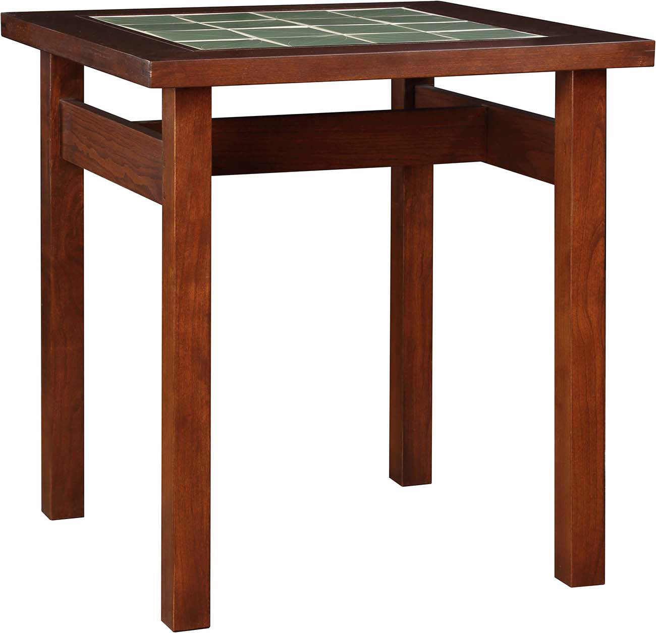 Mission Tile Top End Table Cherry Pasadena