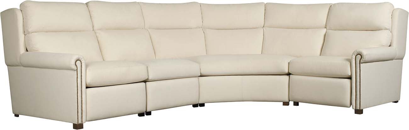 Woodlands Small Roll Arm with Nails Sectional