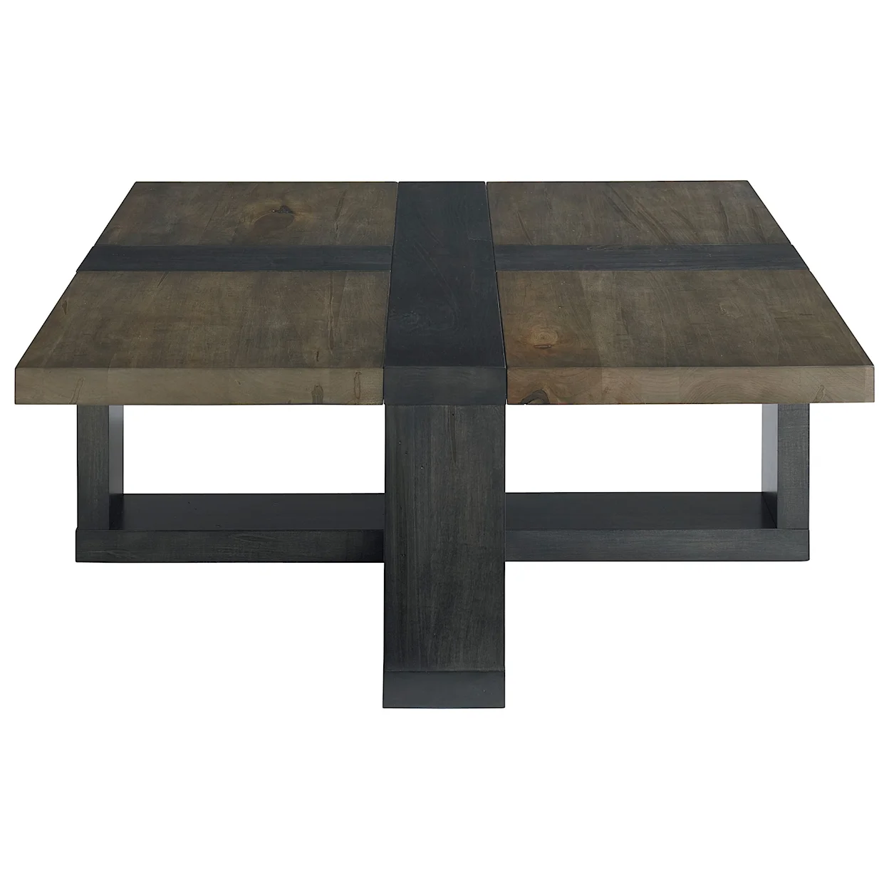 42" Square Customizable Solid Maple Wood Cocktail Table - Image 2