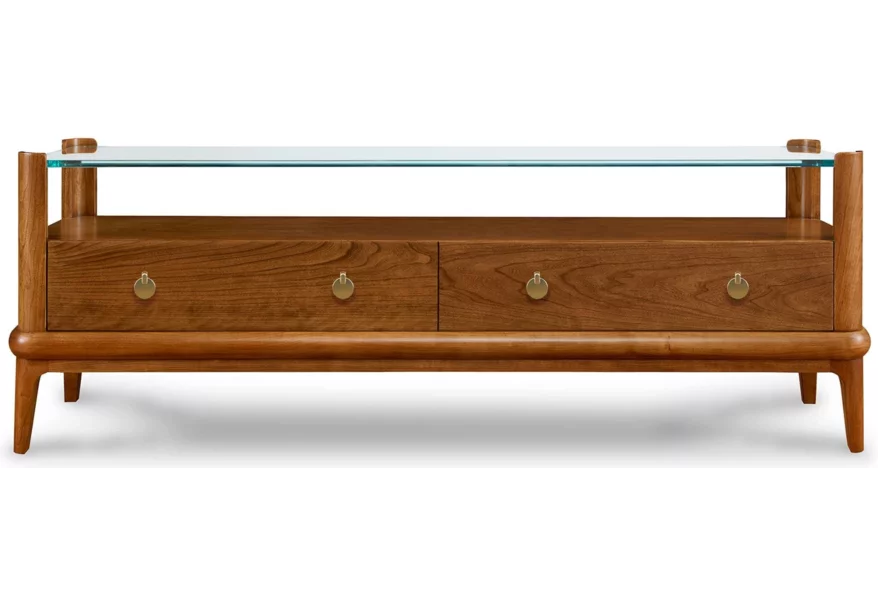 Martine Glass-Top Cocktail Table - Image 2