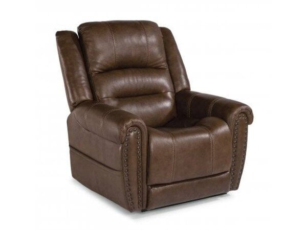 Kent Leather Accent Chair Chairs Bassett Furniture 5
