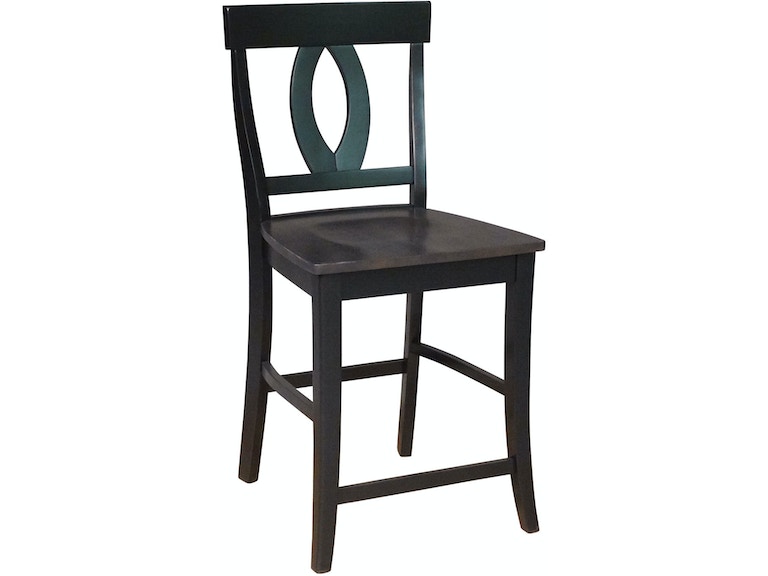 Verona Stool in Coal & Black