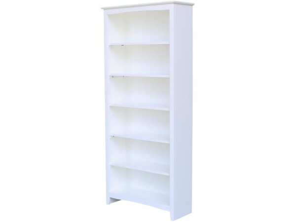 Shaker Bookcase Pure White Bookcases John Thomas Furniture