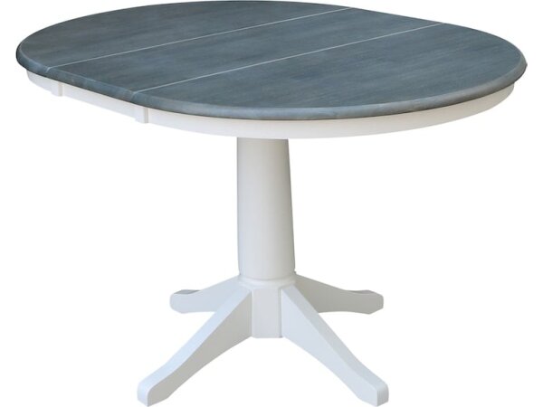 Dining Table Heather Gray/White Dining Tables John Thomas Furniture