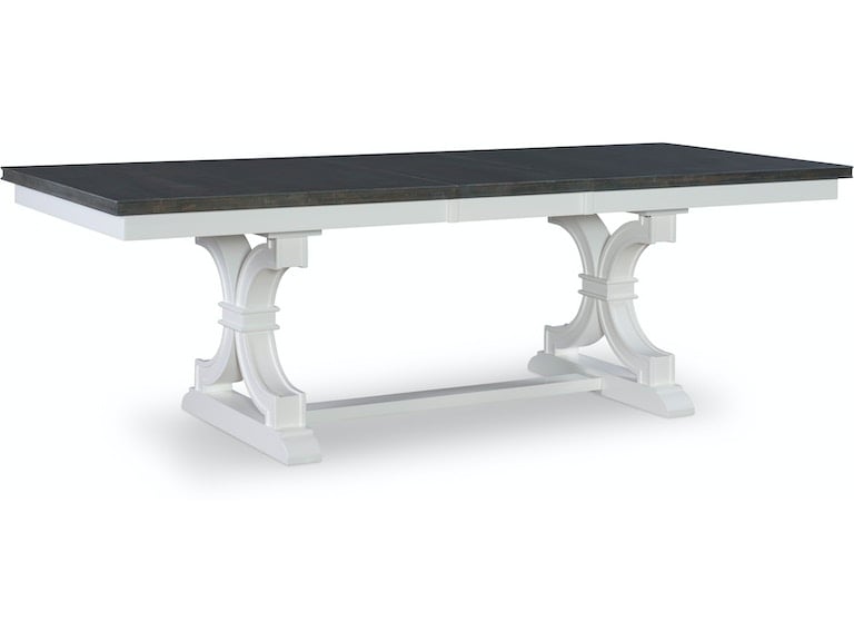 Extension Table in Heather Gray & White