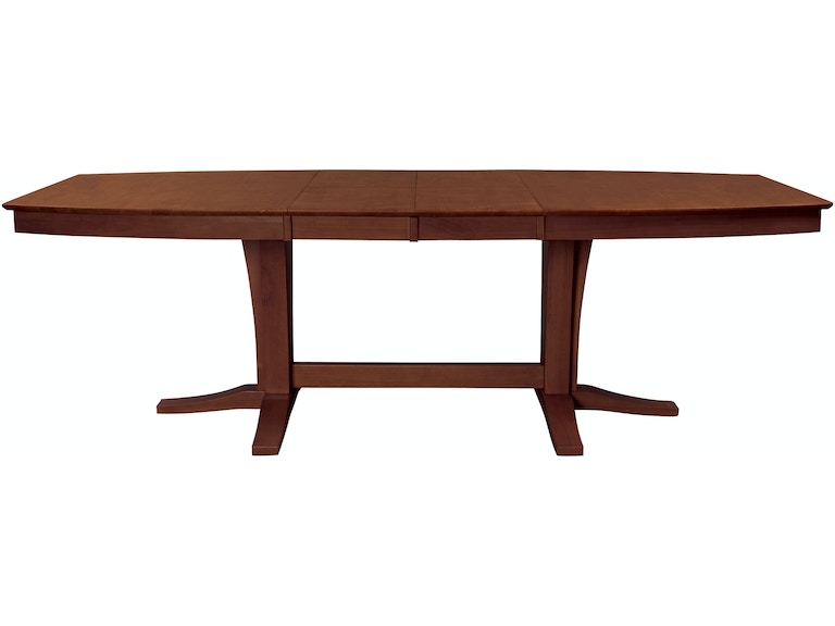 Milano Double Pedestal Extension Table in Espresso