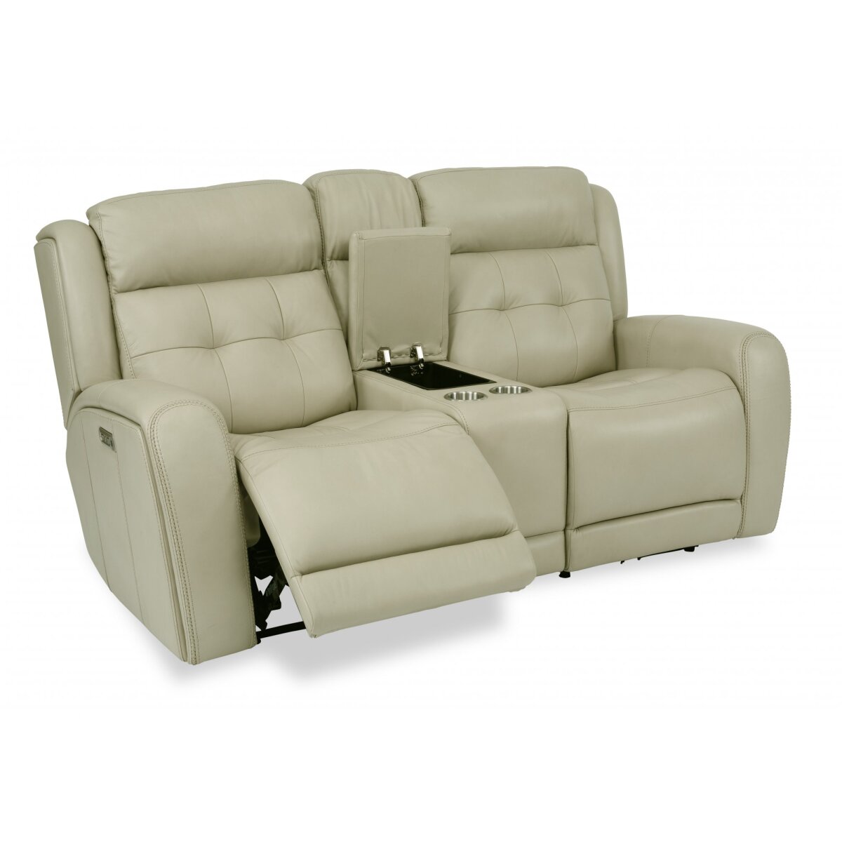 Grant Power Reclining Loveseat With Console & Power Headrest Loveseats Customizable 6