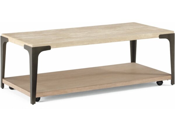 Omni Rectangular Coffee Table with Casters Cocktail & Coffee Tables Customizable