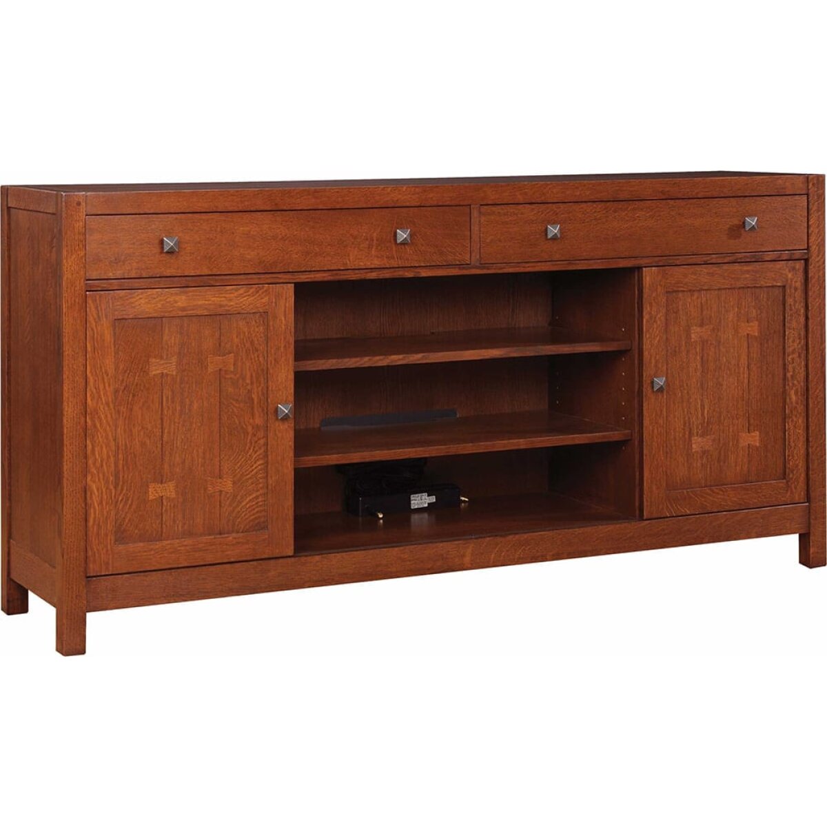 Mission 48″ TV Console Cherry Entertainment Stands Stickley Furniture 4