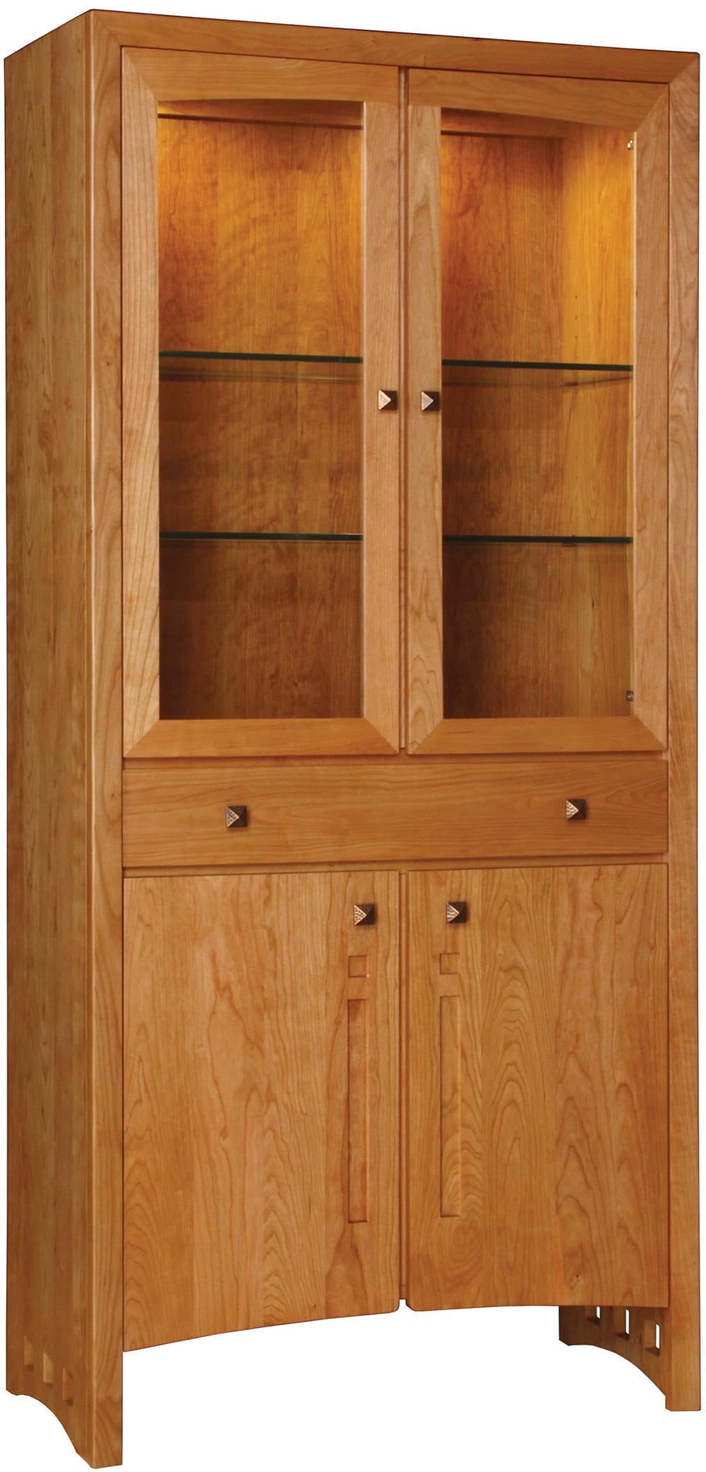 Highlands Display Cabinet Cherry