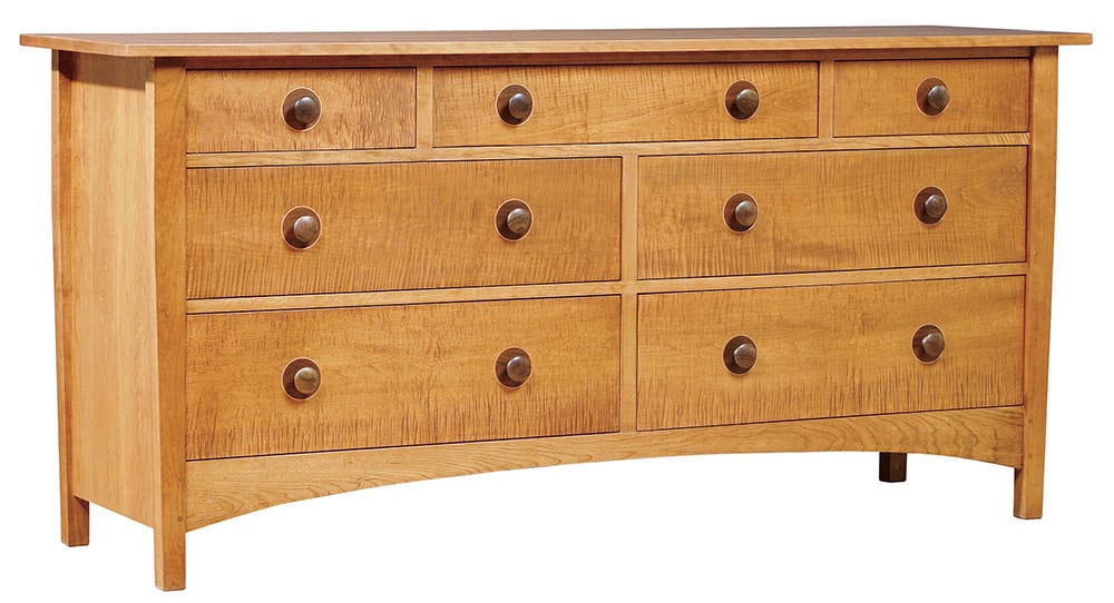 Harvey Ellis Seven-Drawer Dresser Cherry