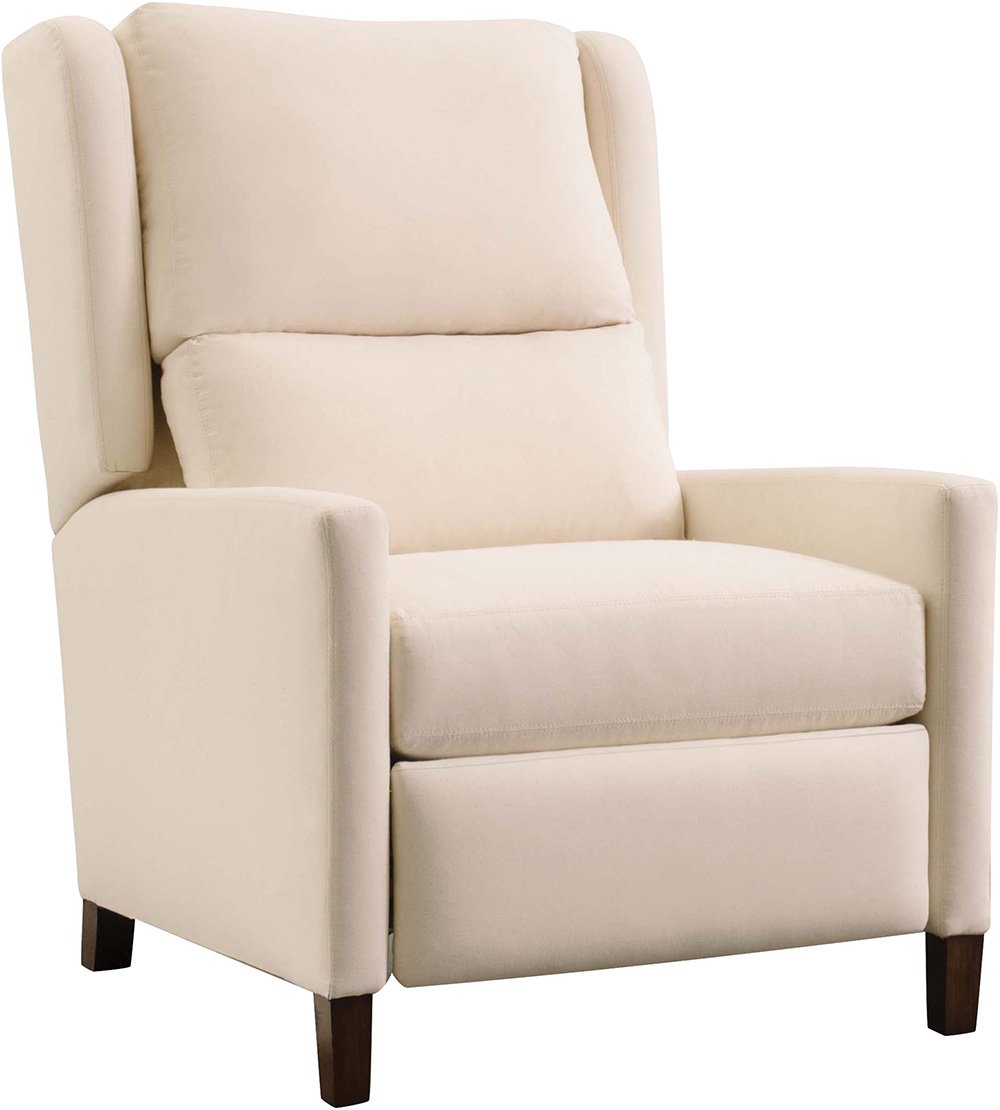 Woodlands Narrow Track Arm Leather Recliner