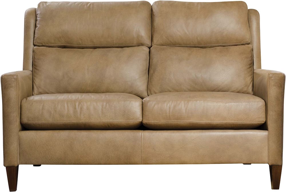 Woodlands Leather Narrow Track Arm Loveseat Woodlands Leather Narrow Track Arm Loveseat - Image 1