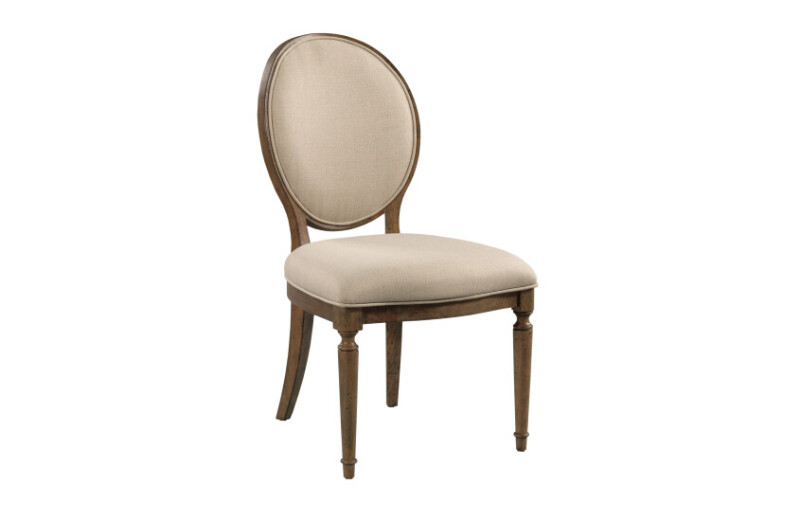 Ansley Cecil Oval Back Uph Side Chair