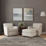 Kingman Fabric Ottoman - Image 11