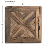 Rennick Wood Wall Square - Image 4