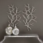 Silver Branches Metal Wall Decor, S/2 - Image 3