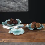 Abella Ceramic Indoor-outdoor Wall Decor, Aqua, S/3 - Image 6