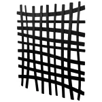 Gridlines Metal Wall Decor, Black - Image 5