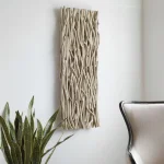 Gathered Teak Wood Wall Decor, Bleached - Image 4