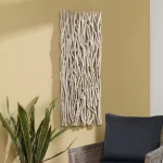 Gathered Teak Wood Wall Decor, Bleached - Image 9