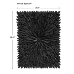 Bahama Wood Wall Decor, Black - Image 8
