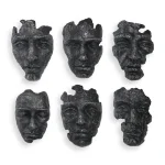 Self-portrait Wall Decor, Gray, S/6