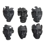 Self-portrait Wall Decor, Gray, S/6 - Image 8