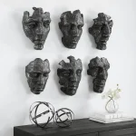 Self-portrait Wall Decor, Gray, S/6 - Image 9