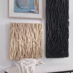 Gathered Teak Square Wood Wall Decor, Bleached - Image 5